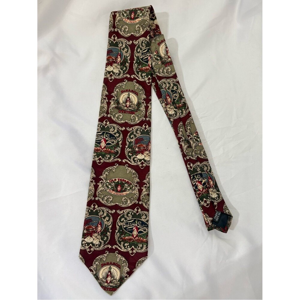 Tabasco Vintage Silk Novelty Patterned Tie